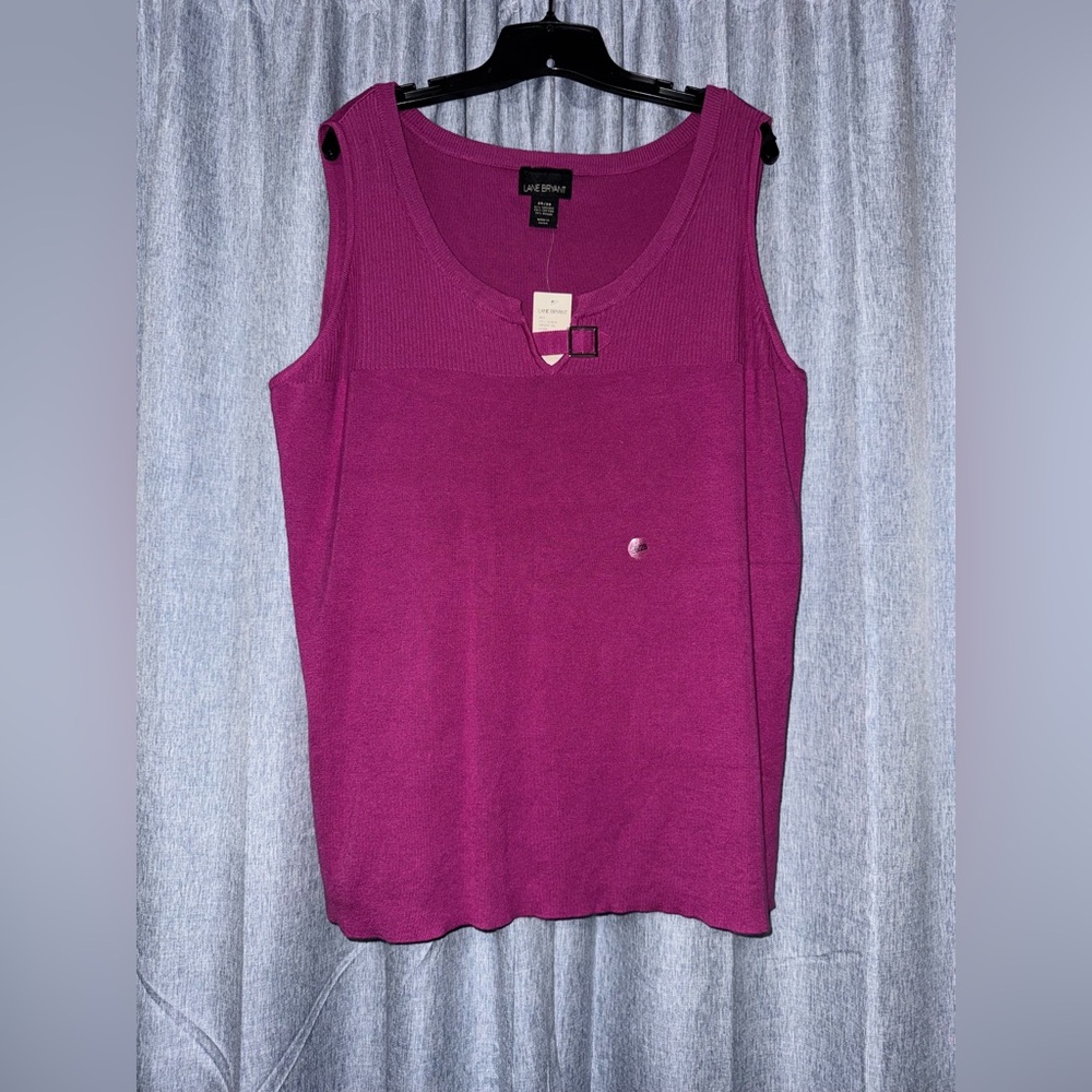 Lane Bryant Magenta Tank Top 26/28 NWT